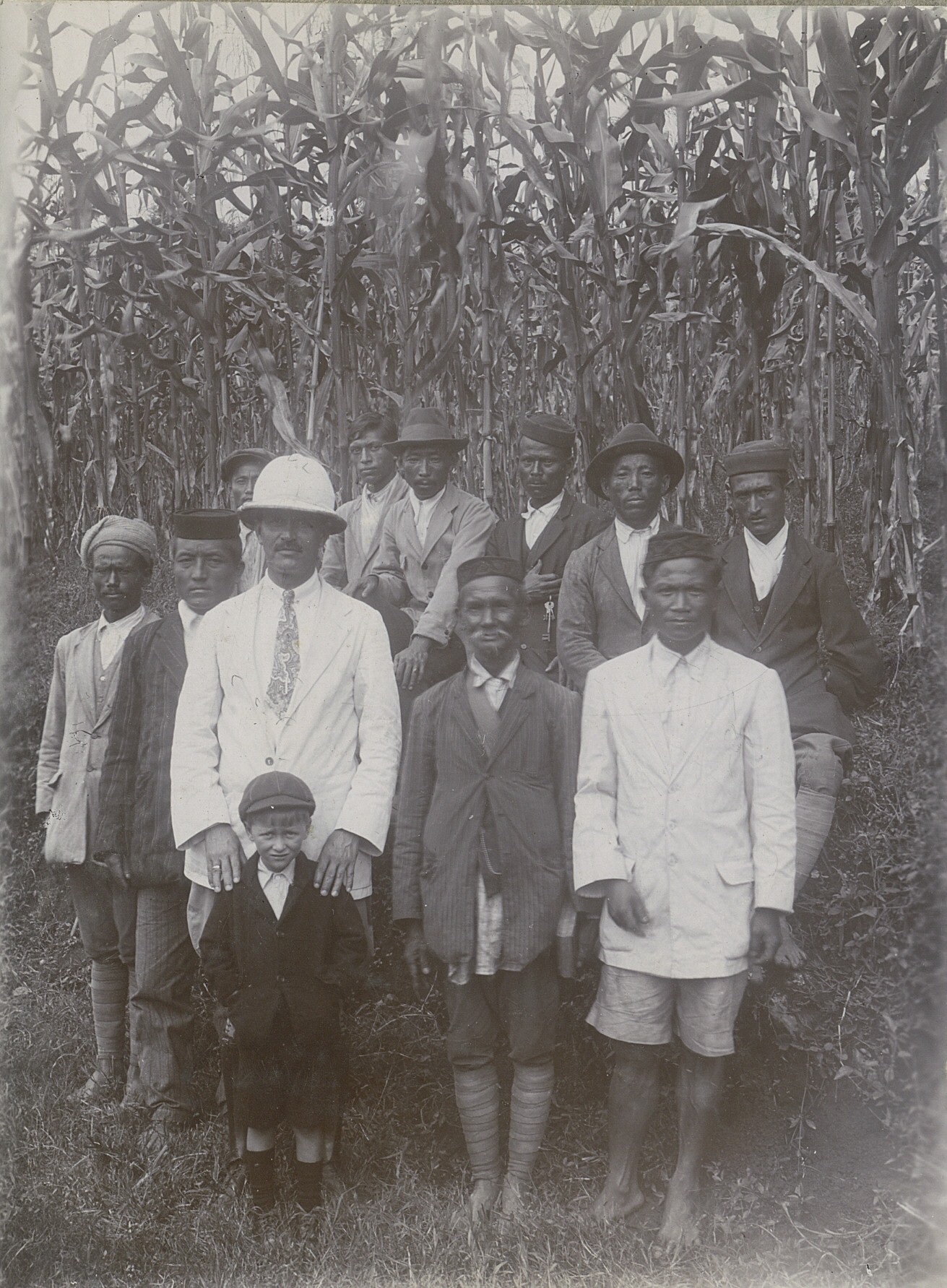 Henry with maize